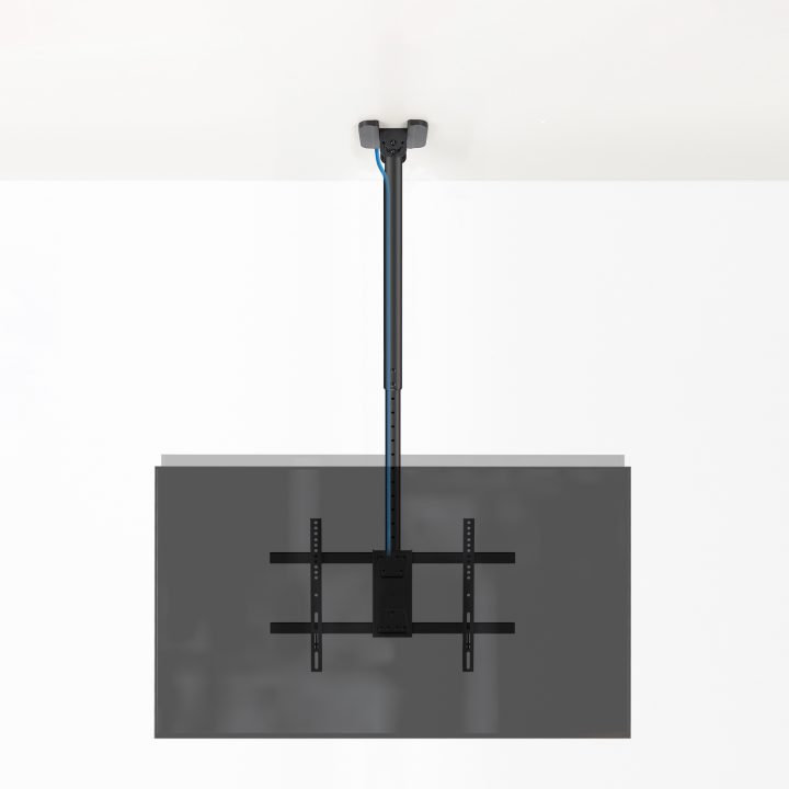 TooQ Suporte de Teto para 2 Ecrãs 43"-86", Preto