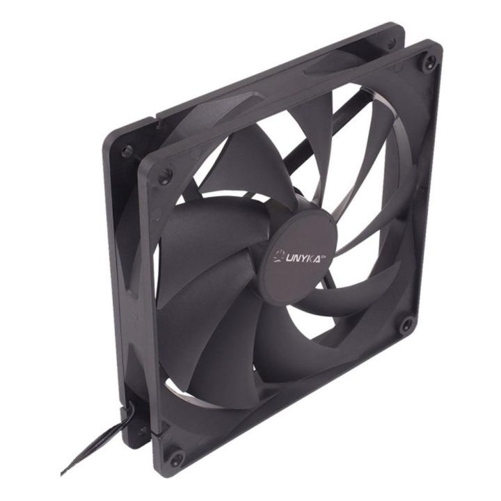 UNYKAch 140 mm PC Case Fan 14 cm Black