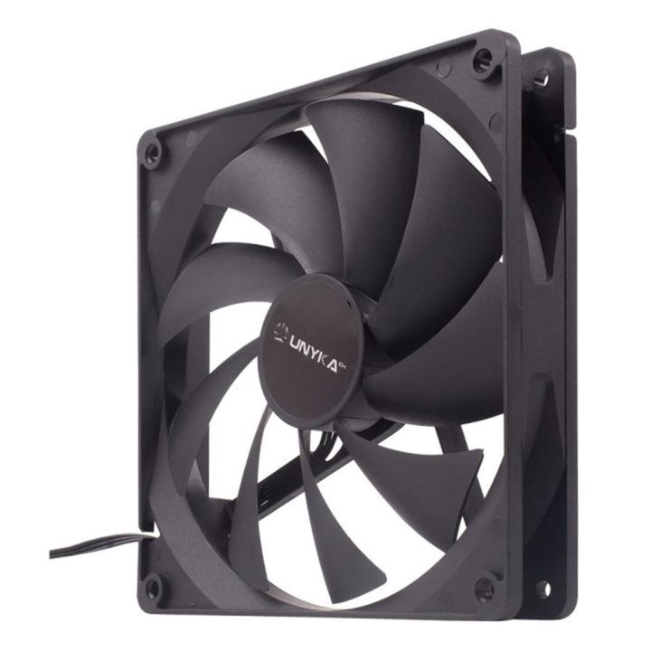 UNYKAch Ventilador de PC de 140 mm 14 cm Preto