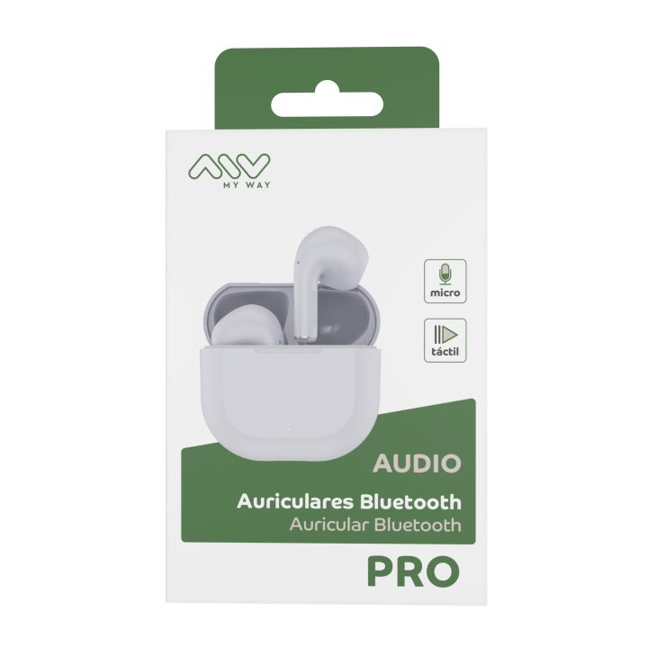 Auscultadores Myway MWHPH0030 sem fios brancos