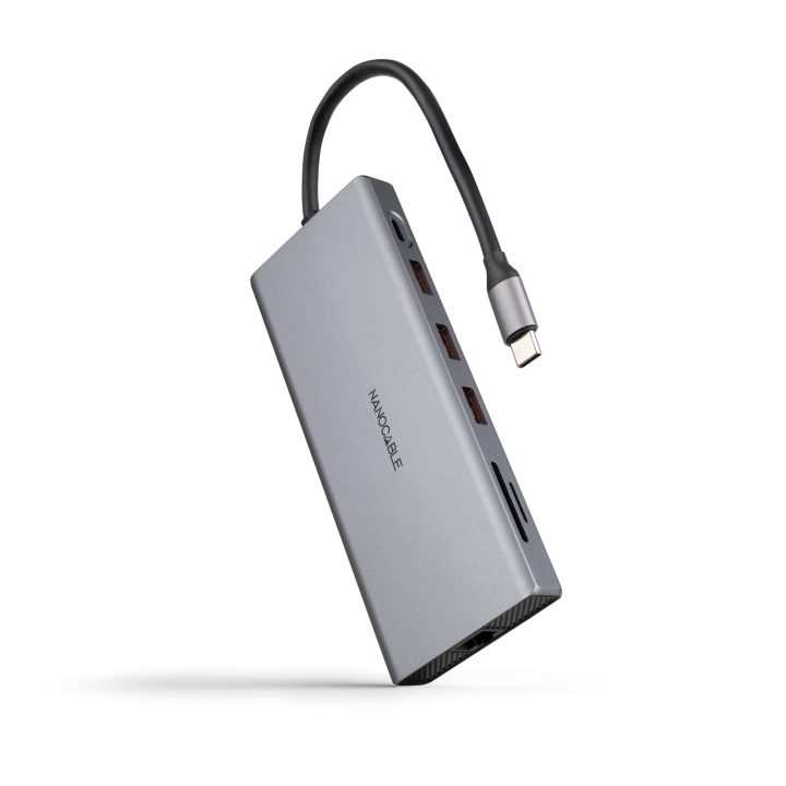 Nanocable Hub USB-C 12 en 1, Conversor USB-C 3.1 a 3xUSB-A 3.2 +…