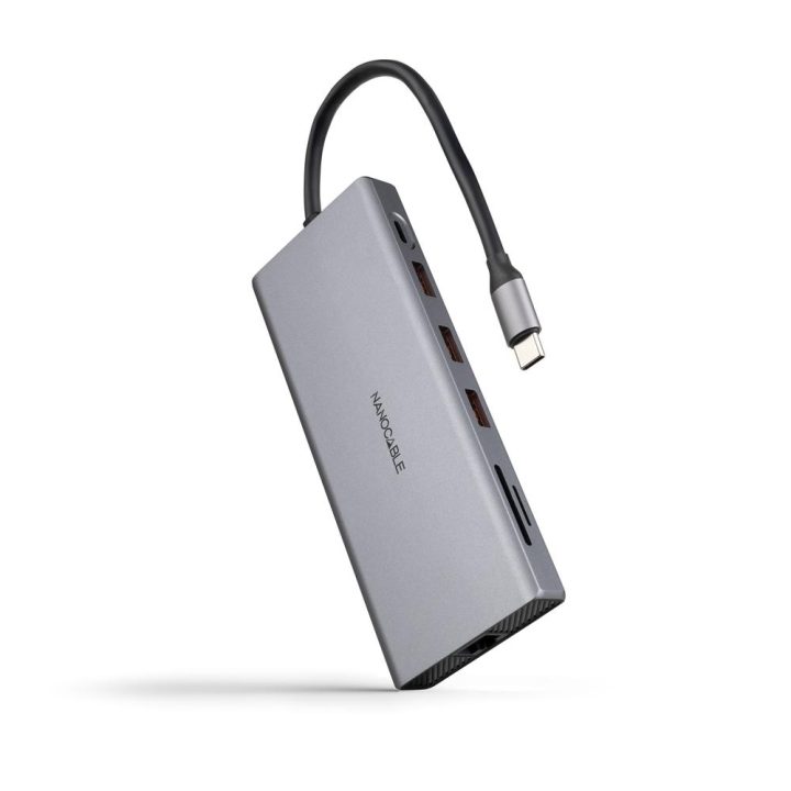 Nanocable Hub USB-C 12 en 1, Conversor USB-C 3.1 a 3xUSB-A 3.2 +…