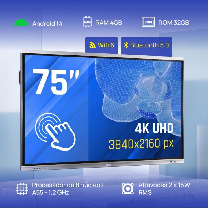 iggual Pantalla interactiva 4K ORCHID 75"