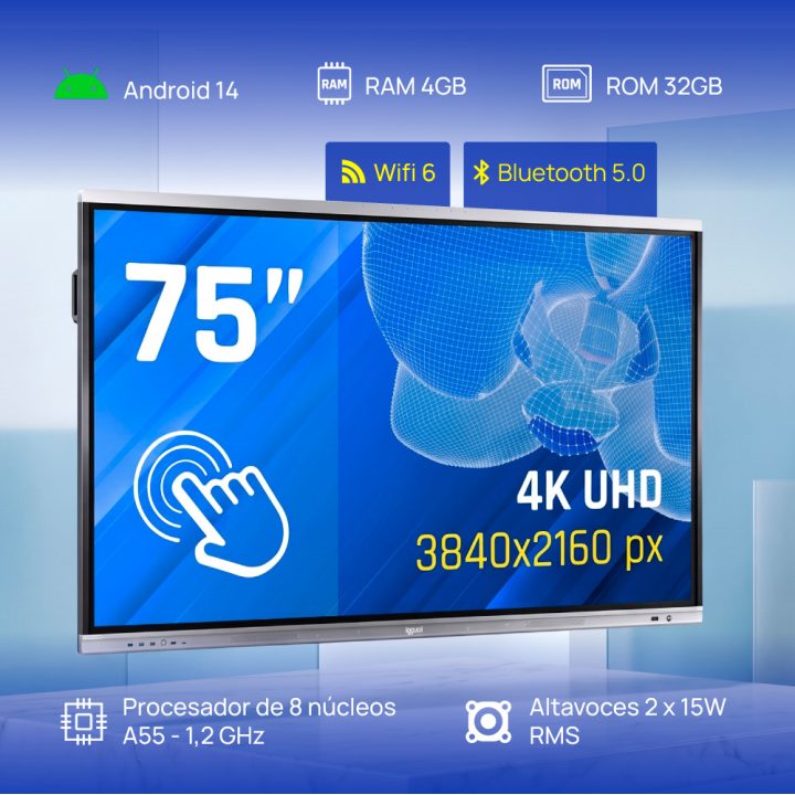 iggual ORCHID 75" 4K Interactive Display