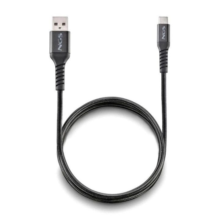 NGS KNOT-AC USB 2.0 Cable 1 m USB A USB C 0.48 Gbit/s 100 W Black