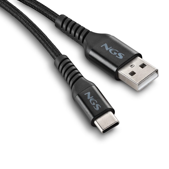 NGS KNOT-AC USB 2.0 Cable 1 m USB A USB C 0.48 Gbit/s 100 W Black