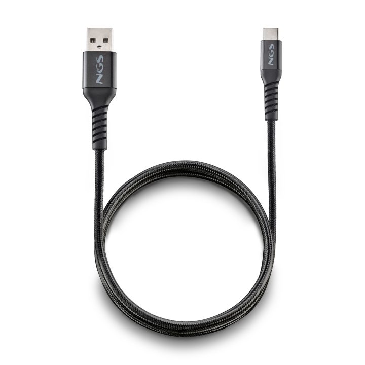 NGS KNOT-AC cable USB USB 2.0 1 m USB A USB C 0,48 Gbit/s 100 W Negro
