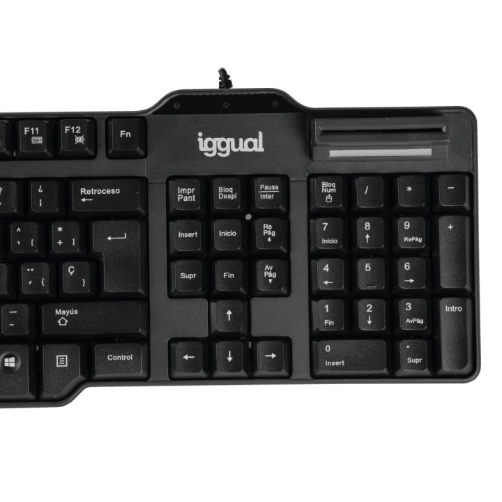 iggual Teclado con lector DNI CK-ID-DNI SMARTcard