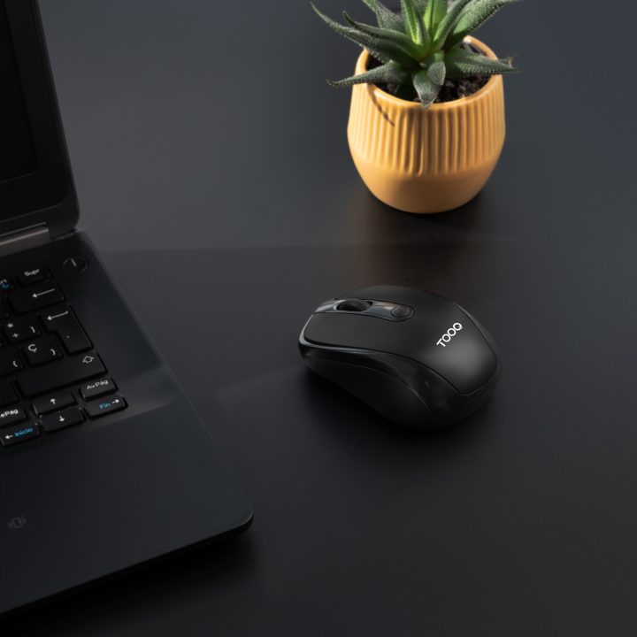 TooQ Wireless Mouse, 1600 DPI, 4 Buttons, Black