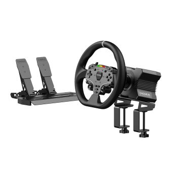 Moza Racing RS20 Steering Wheel and Pedals Set Black Steering Wheel +…