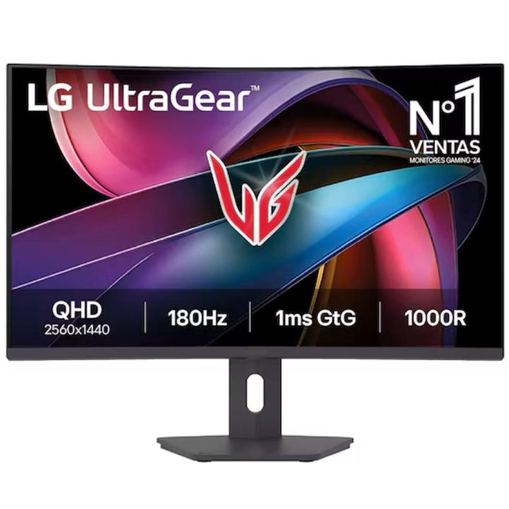 LG 32G600A-B 32" QHD 180 Hz VA curvo