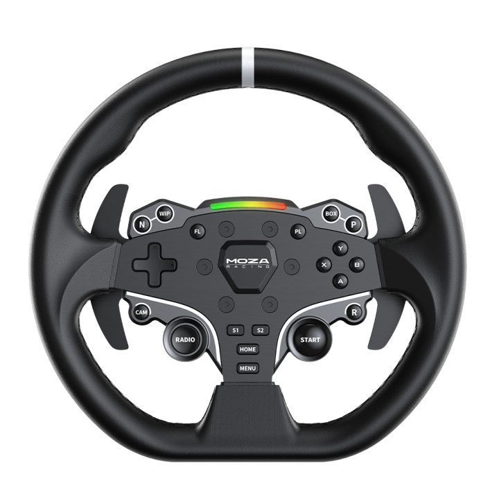 Moza Racing RS20 Steering Wheel and Pedals Set Black Steering Wheel +…