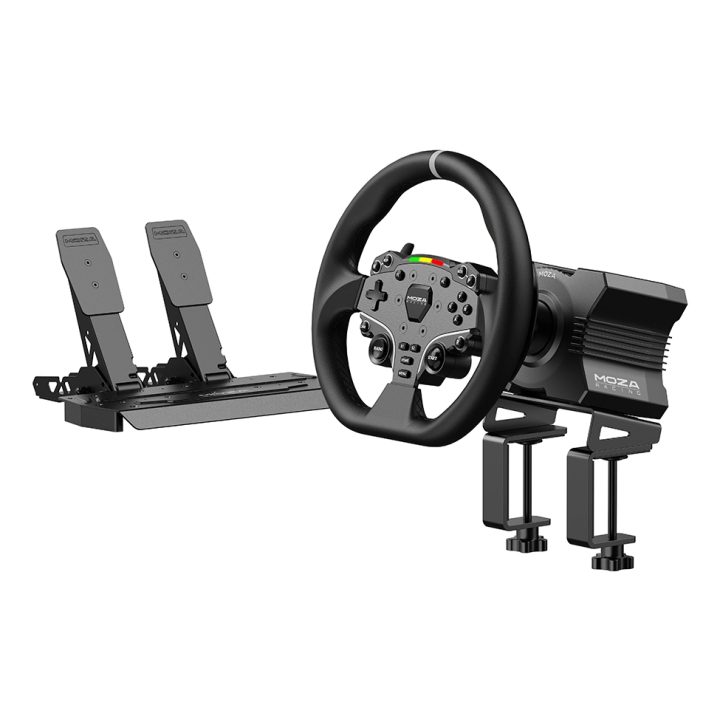 Moza Racing RS20 Steering Wheel and Pedals Set Black Steering Wheel +…