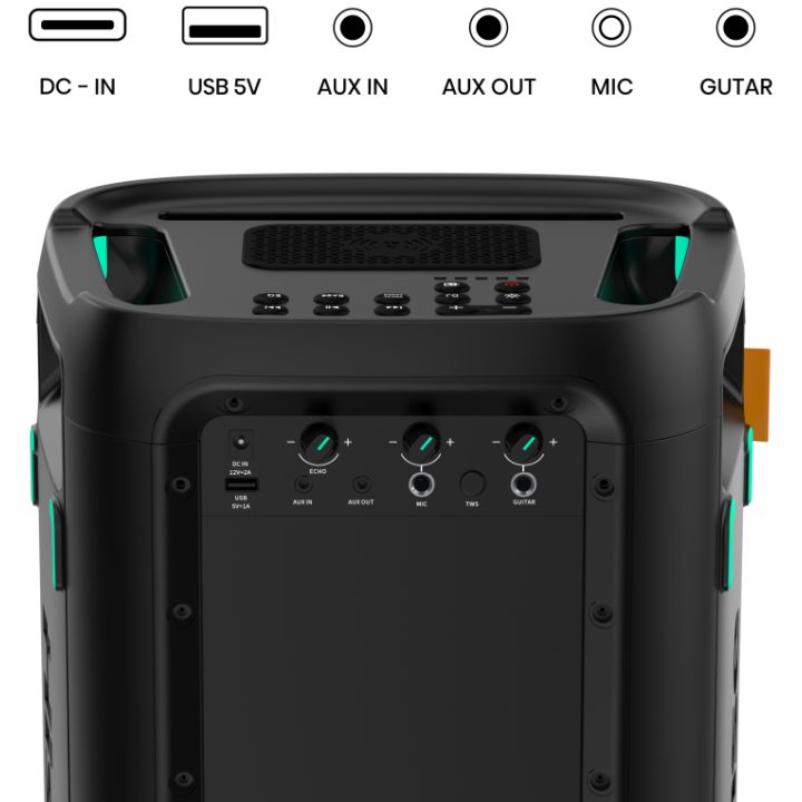 Hisense Party Storm Coluna para festas Preto 300 W