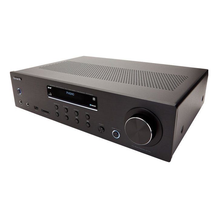 Amplificador Aiwa amr-200DAB preto (AMR-200DAB/BK)