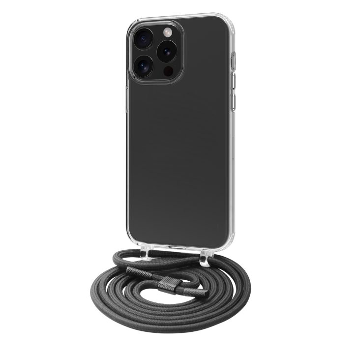 Muvit Recycletek Case for Apple iPhone 15 Pro Max Transparent + Black…