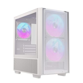 Caja ordenador gaming Einarex PM150 matx RGB cristal templado blanca…