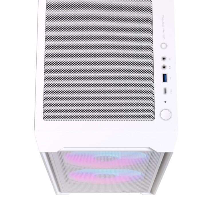 Einarex PM150 matx RGB tempered glass white gaming PC case…