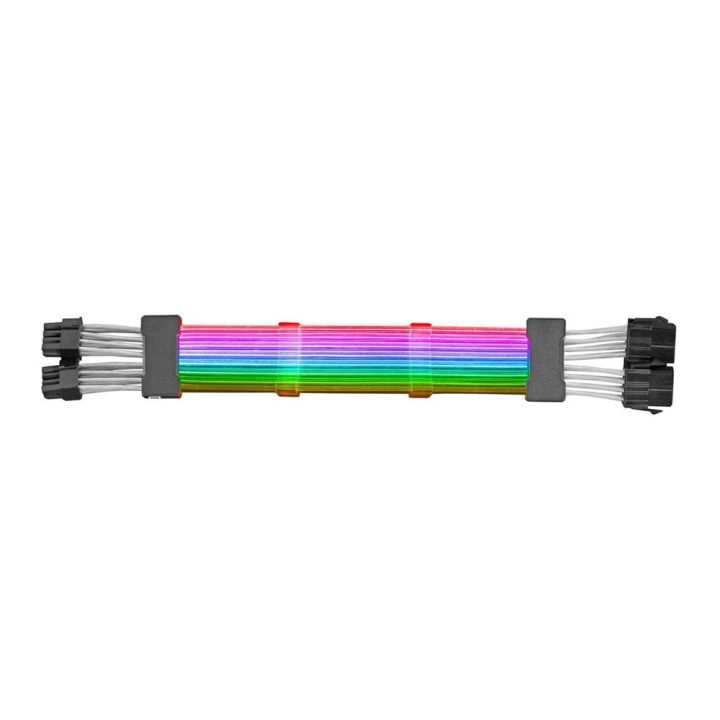 Mars Gaming MCA-16, Cabo Extensor ARGB 8+8pin PCIe para Placa…