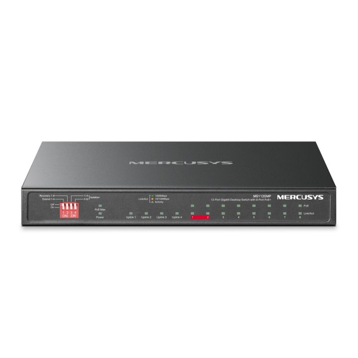 Switch Mercusys MS112GMP 12 portas
