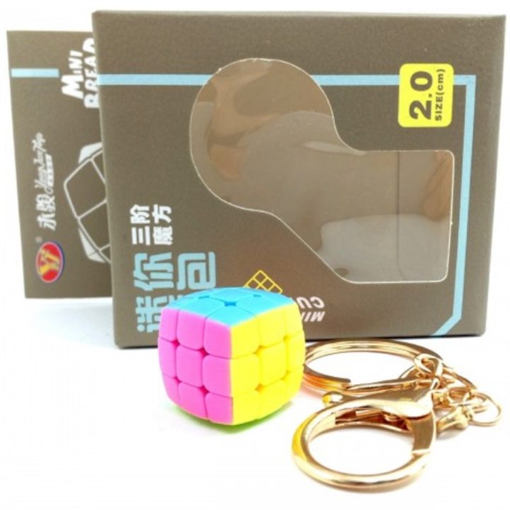 Shengshou Cubo de rubik yj mini 2cm 3X3 con llavero (1828)