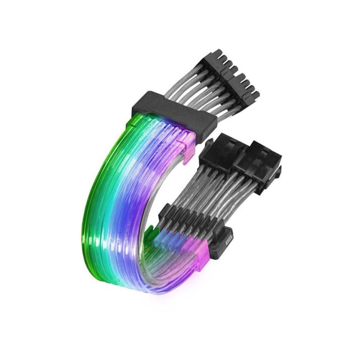 Mars Gaming MCA-16, Cabo Extensor ARGB 8+8pin PCIe para Placa…
