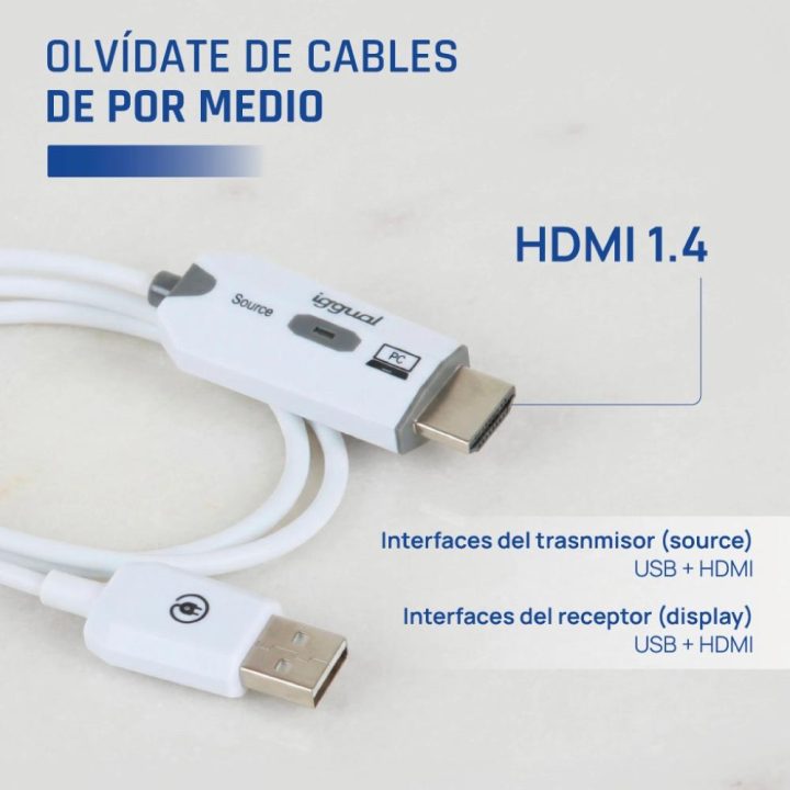 iggual Wireless FHD HDMI Transmitter and Receiver