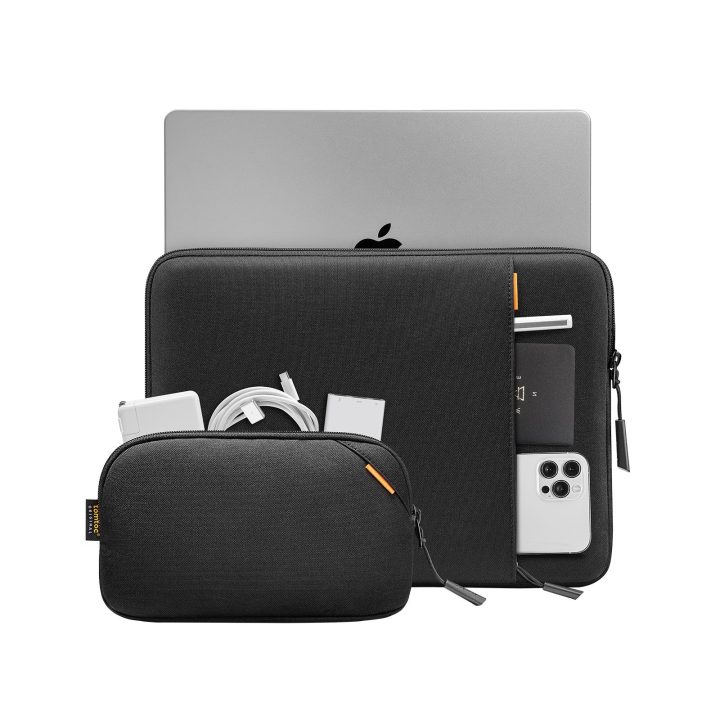 tomtoc A13 14" Laptop Sleeve + Shoulder Bag Black (A13D2DV)