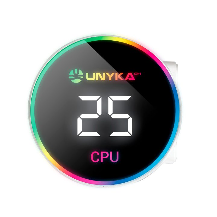 UNYKAch AquaStorm White 360 CPU Liquid Cooling Kit 12 cm White 1…