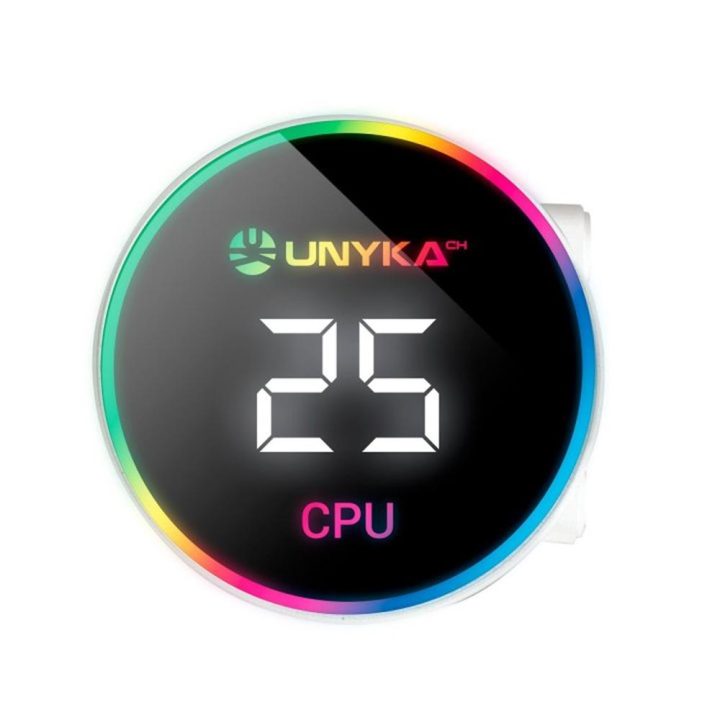 UNYKAch AquaStorm White 360 CPU Liquid Cooling Kit 12 cm White 1…