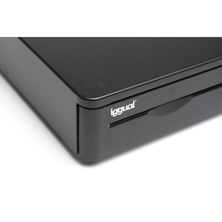 iggual Gaveta Portamoedas IRON-10R 38cm 4+5 preto