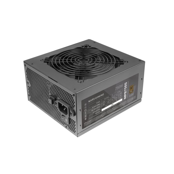 Mars Gaming MPB750S, ATX ARGB Power Supply 750W, 6-Year Warranty…