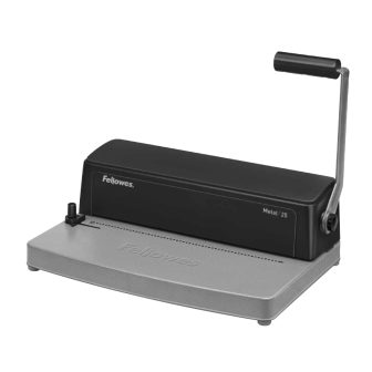 Fellowes Metal 25 Click binding machine 450 sheets Black, Gray…