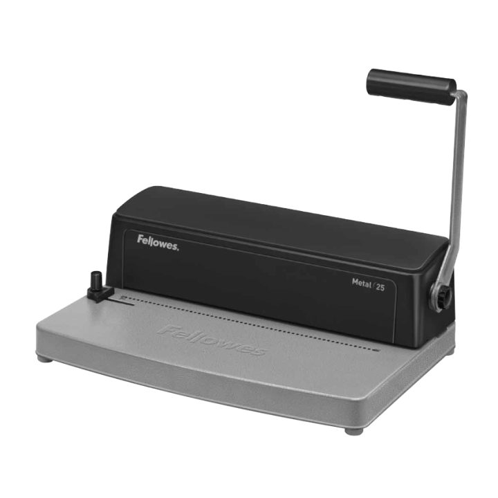 Encadernadora de metal Fellowes Metal 25 Click 450 folhas Preto…