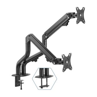 iggual SPMP02 Suporte de pinça para 2 monitores 17"-32"pro