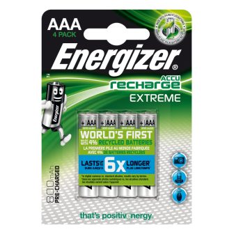 Blister 4 pilas recargables extreme potencia 800 mAh tipo HR03…