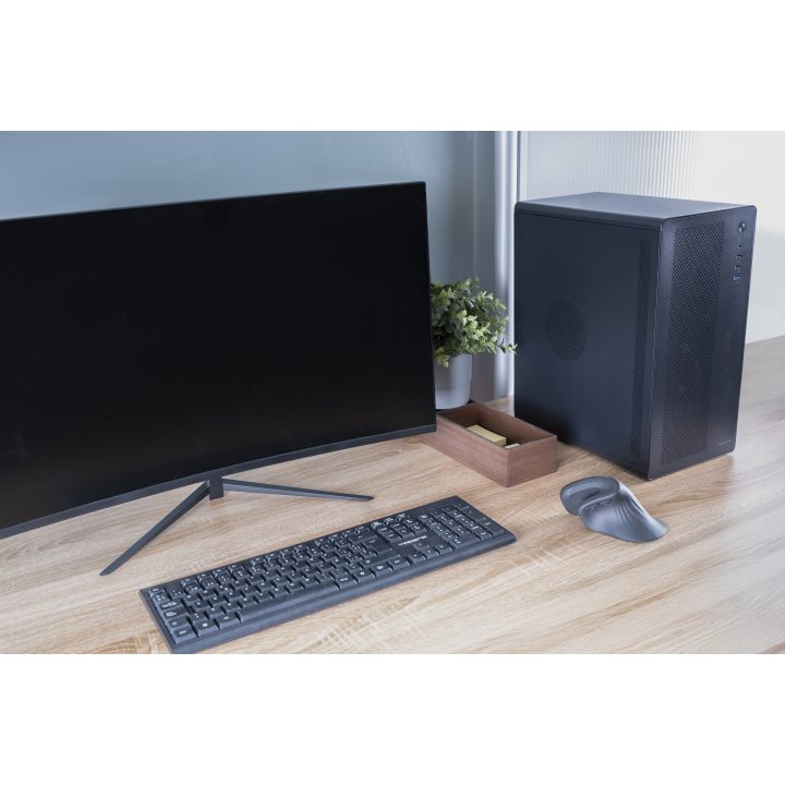 Tacens 2AEROM Mini Tower PC Case Black