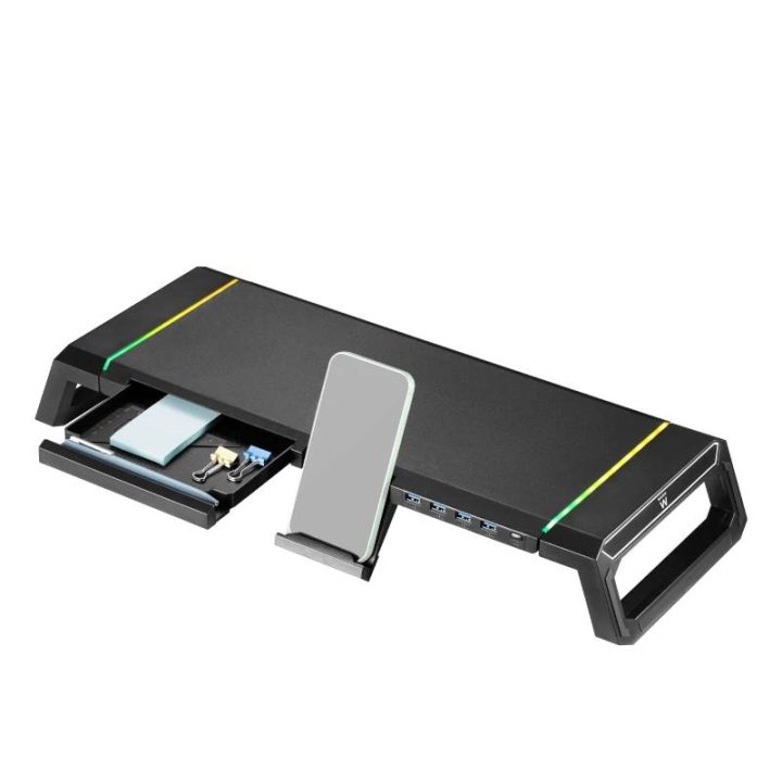 Ewent EW1268 suporte para monitor de secretária preto