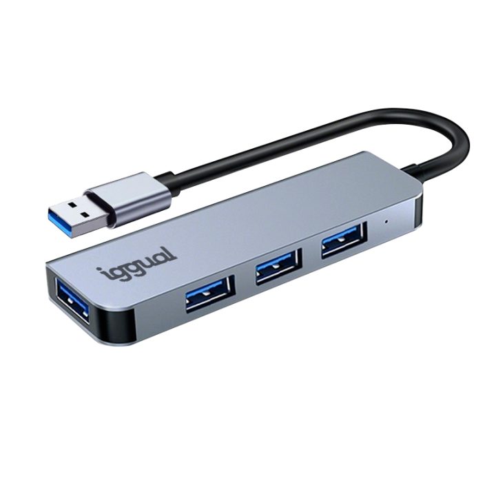 iggual Hub USB-A 3.0 x 4 portas USB-A 3.0