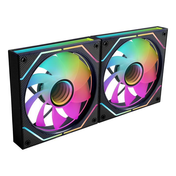 Mars Gaming MF3DPROX2R PC Cooling System Computer Case Fan 12 cm Black