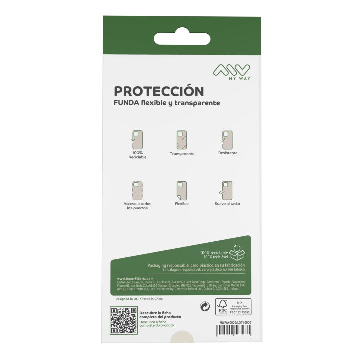 Myway Case for Apple iPhone 16 Transparent (MWCRS0388)