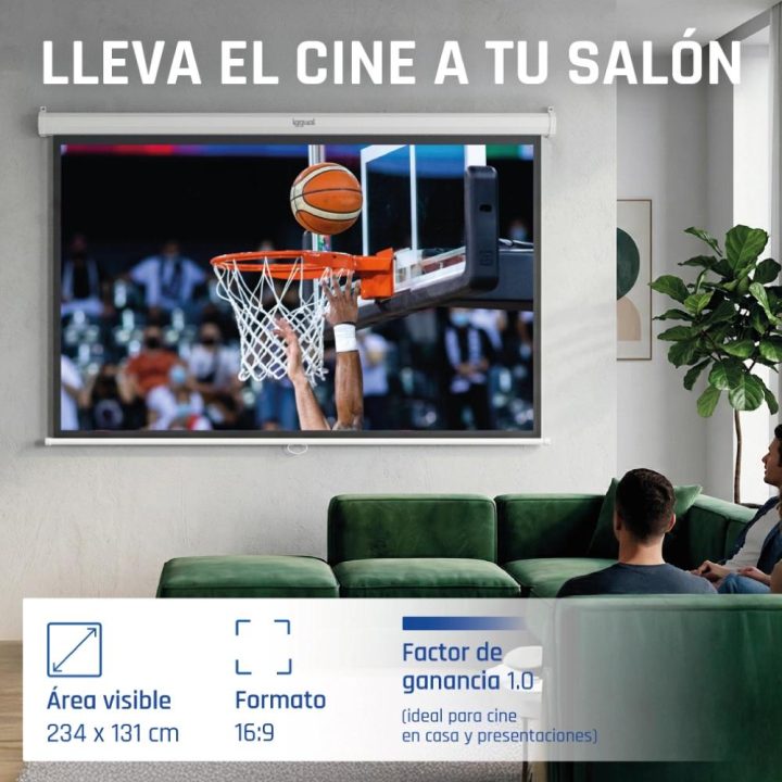 iggual Pantalla manual 16:9 106" 234x131 cm