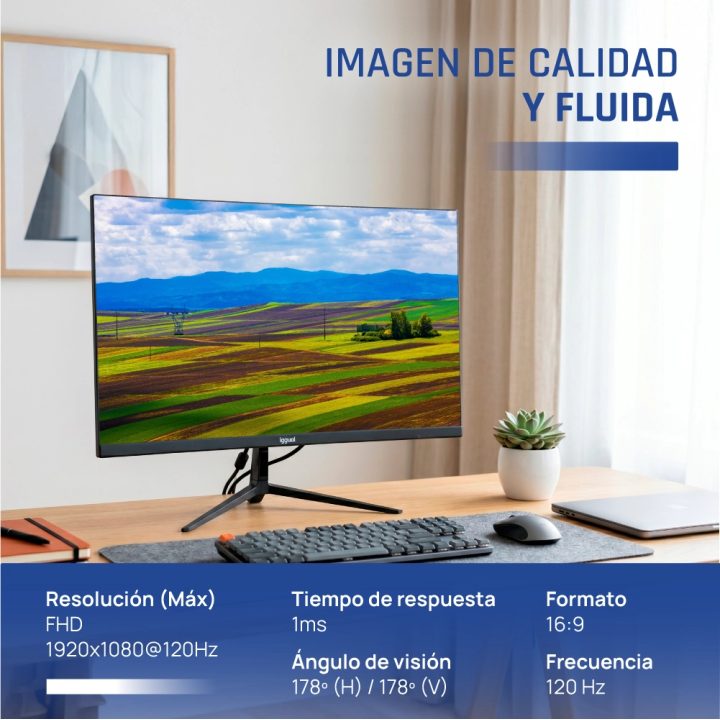 Monitor iggual ML24S 24" Full HD 120 Hz IPS