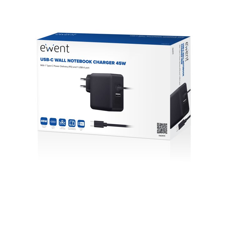 Ewent EW3979 carregador de dispositivo móvel Portátil Preto Corrente…