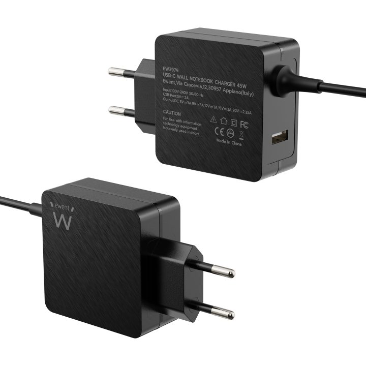 Ewent EW3979 Mobile Device Charger Portable Black AC Fast Charging…
