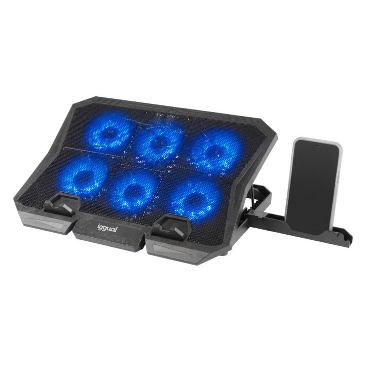 iggual Base de refrigeração portátil com 6 ventoinhas RP6V17