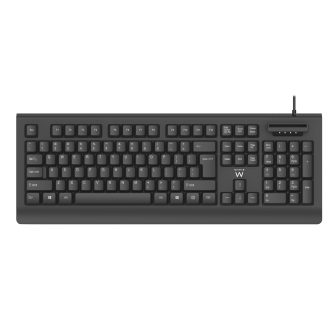 Ewent EW3286 Universal USB QWERTY Spanish Keyboard Black