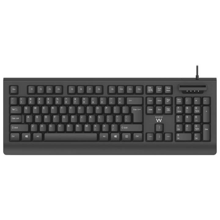 Ewent EW3286 Universal USB QWERTY Spanish Keyboard Black