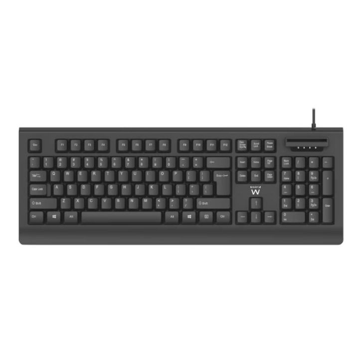 Ewent EW3286 Universal USB QWERTY Spanish Keyboard Black