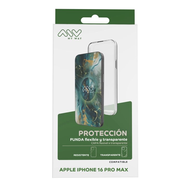 Myway Case for Apple iPhone 16 Pro Max Transparent (MWCRS0391)